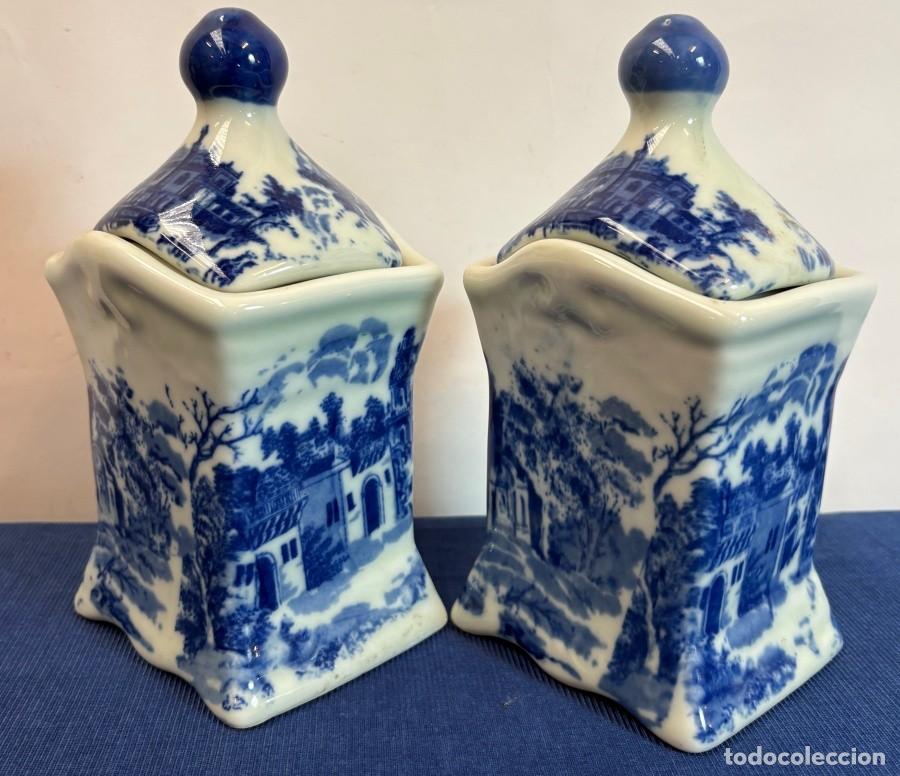 Antig&uuml;edades: Par de Tarros Victoria Ware Ironstone - Foto 8