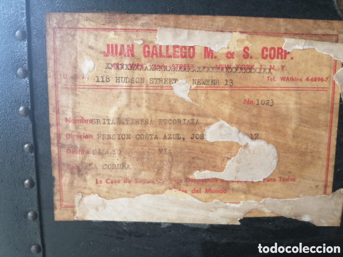 Antig&uuml;edades: Negociable.Hist&oacute;rico Ba&uacute;l de viaje. - Foto 5