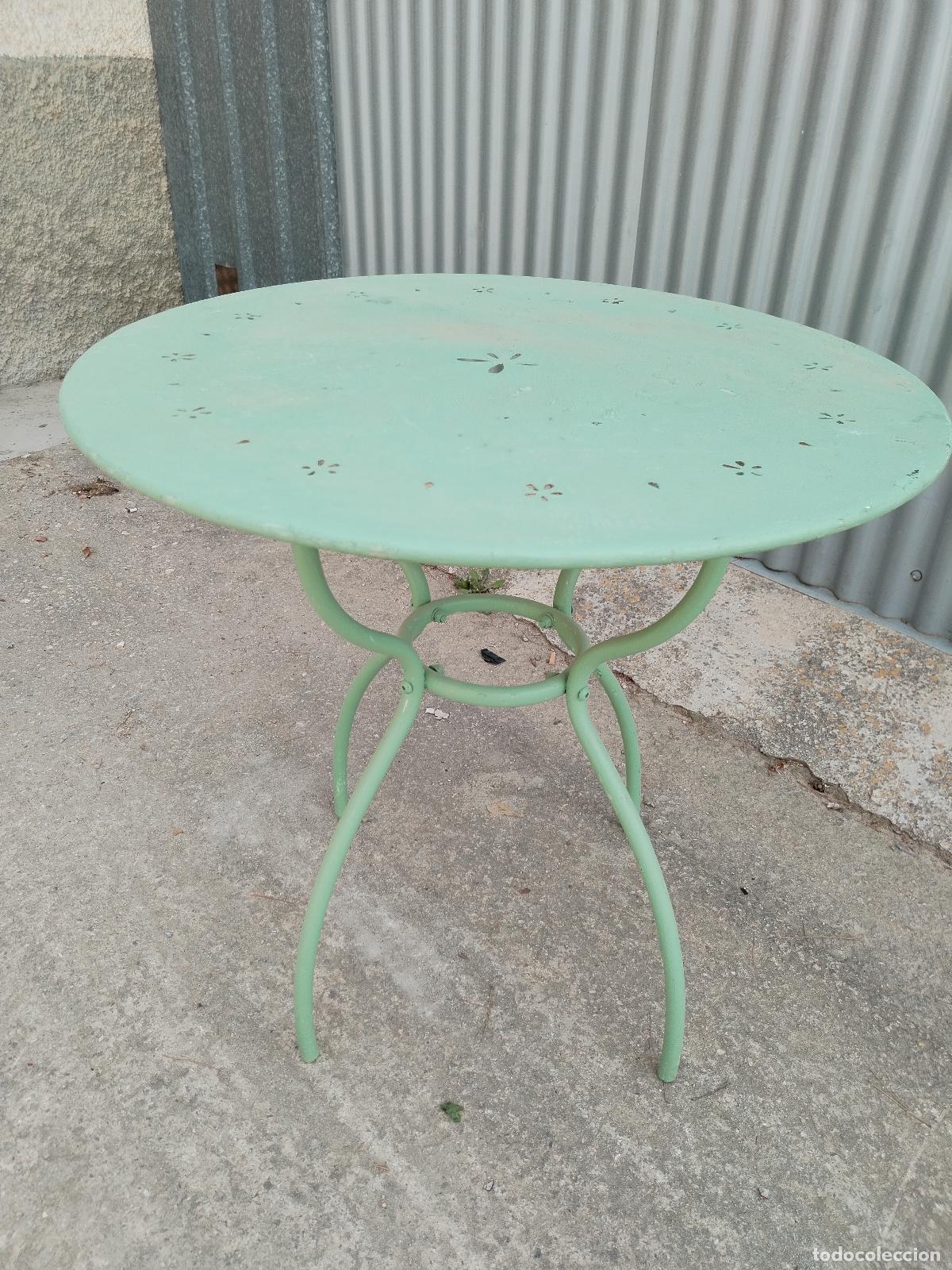 Antig&uuml;edades: mesa jardin metal vintage