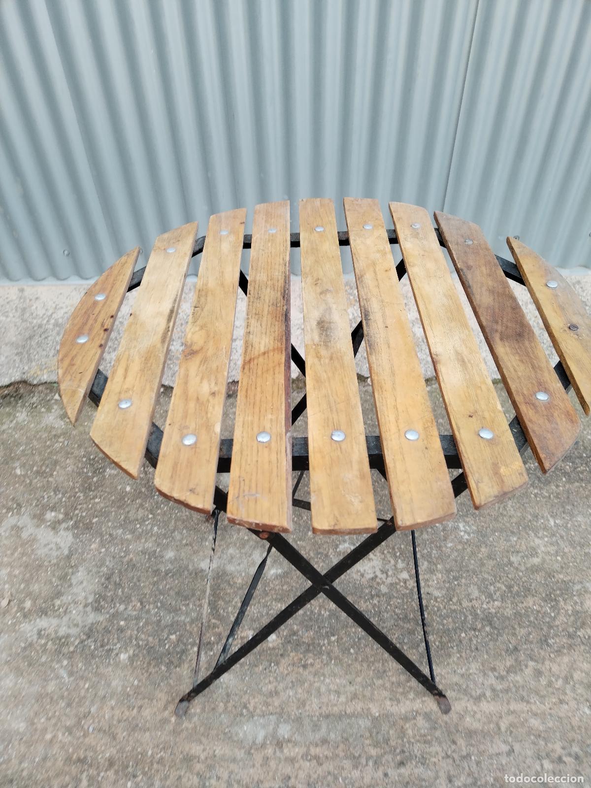 Antig&uuml;edades: mesa plegable vintage - Foto 3
