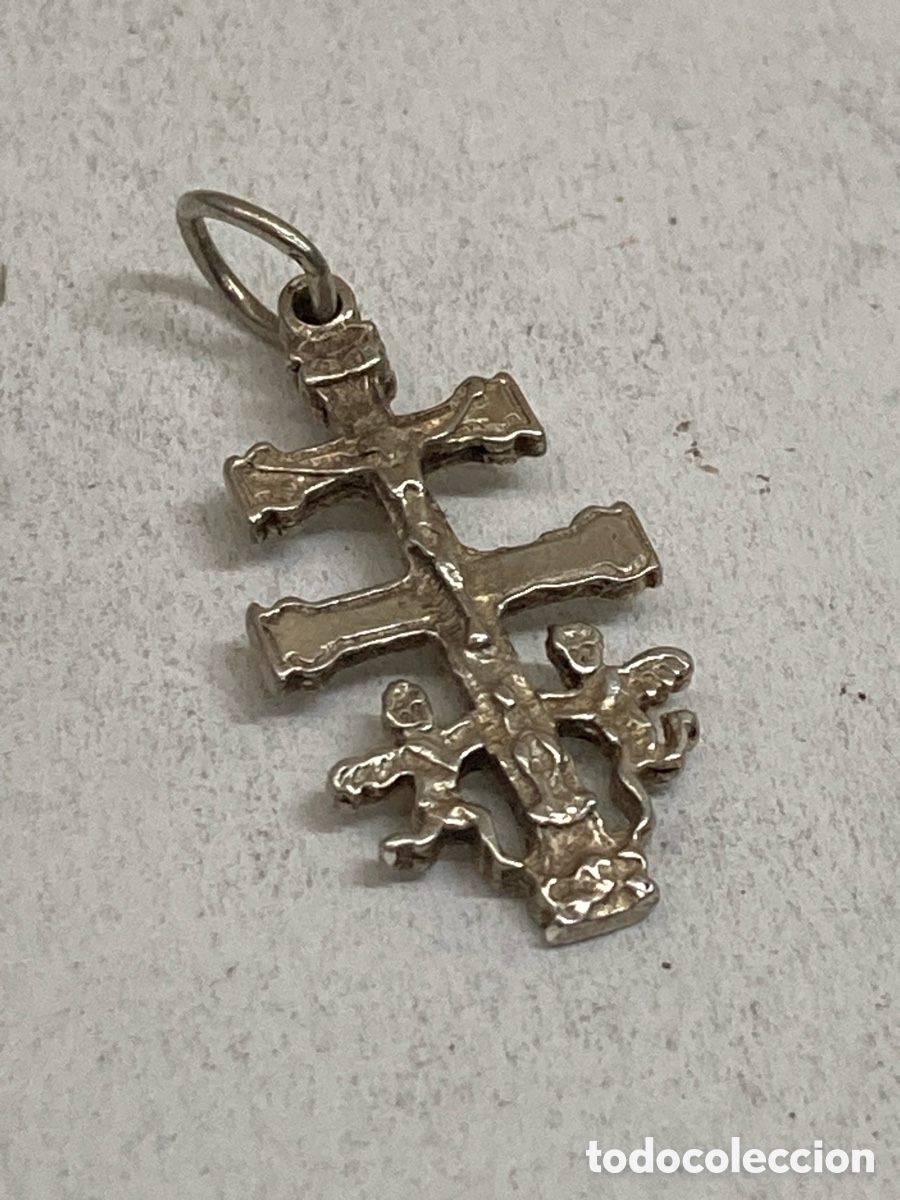 Antig&uuml;edades: Cruz de plata religiosa C596