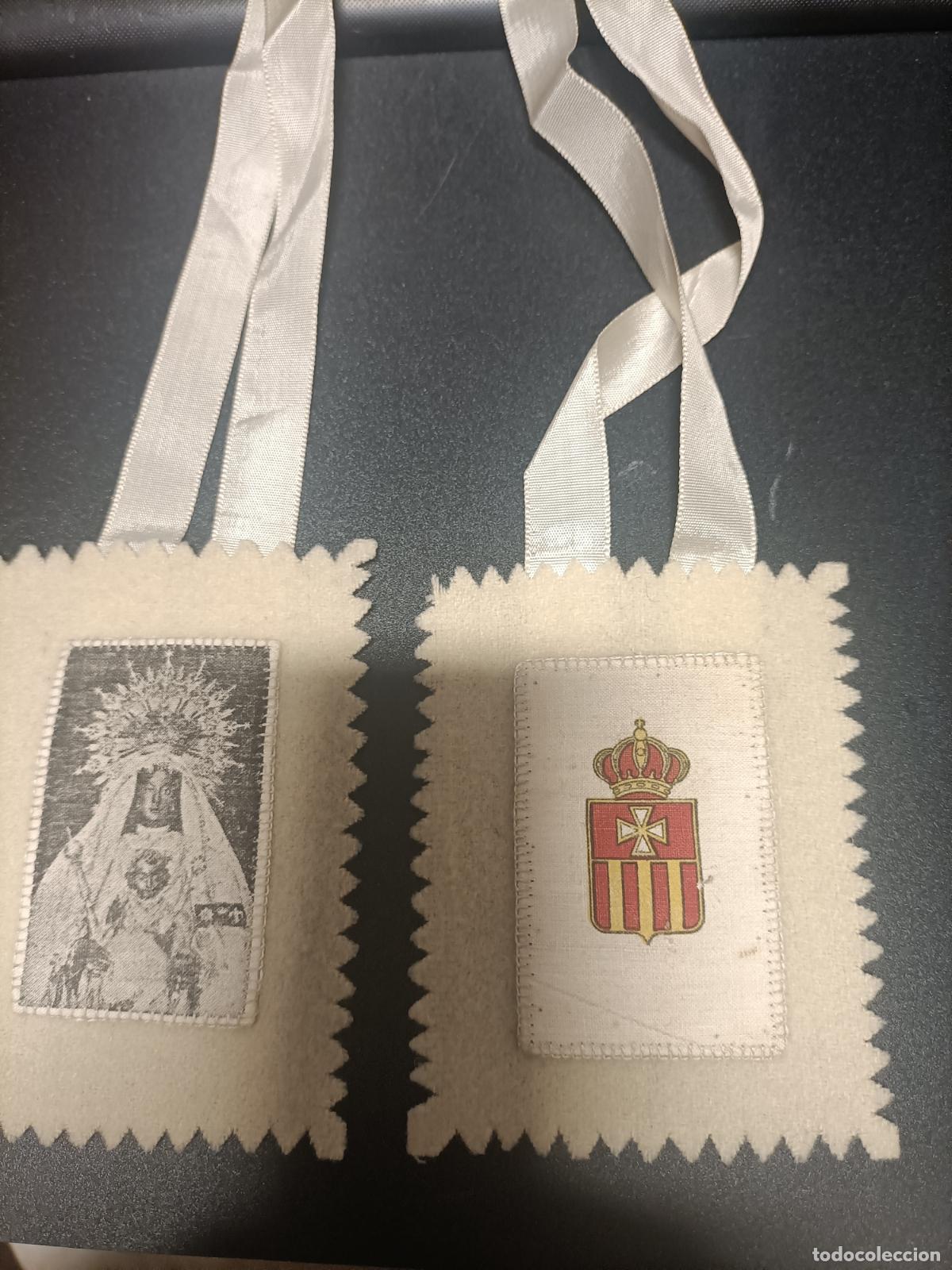 Antig&uuml;edades: PRECIOSO ESCAPULARIO VIRGEN DE LA MERCED PATRONA DE JEREZ DE LA FRONTERA