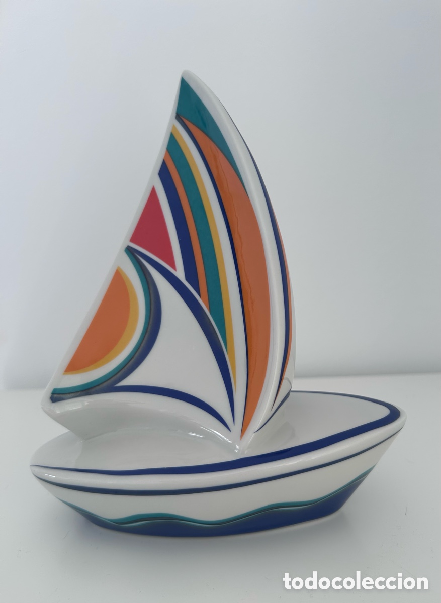 Antig&uuml;edades: PORCELANA GALOS. FIGURA VELERO OPTIMIS