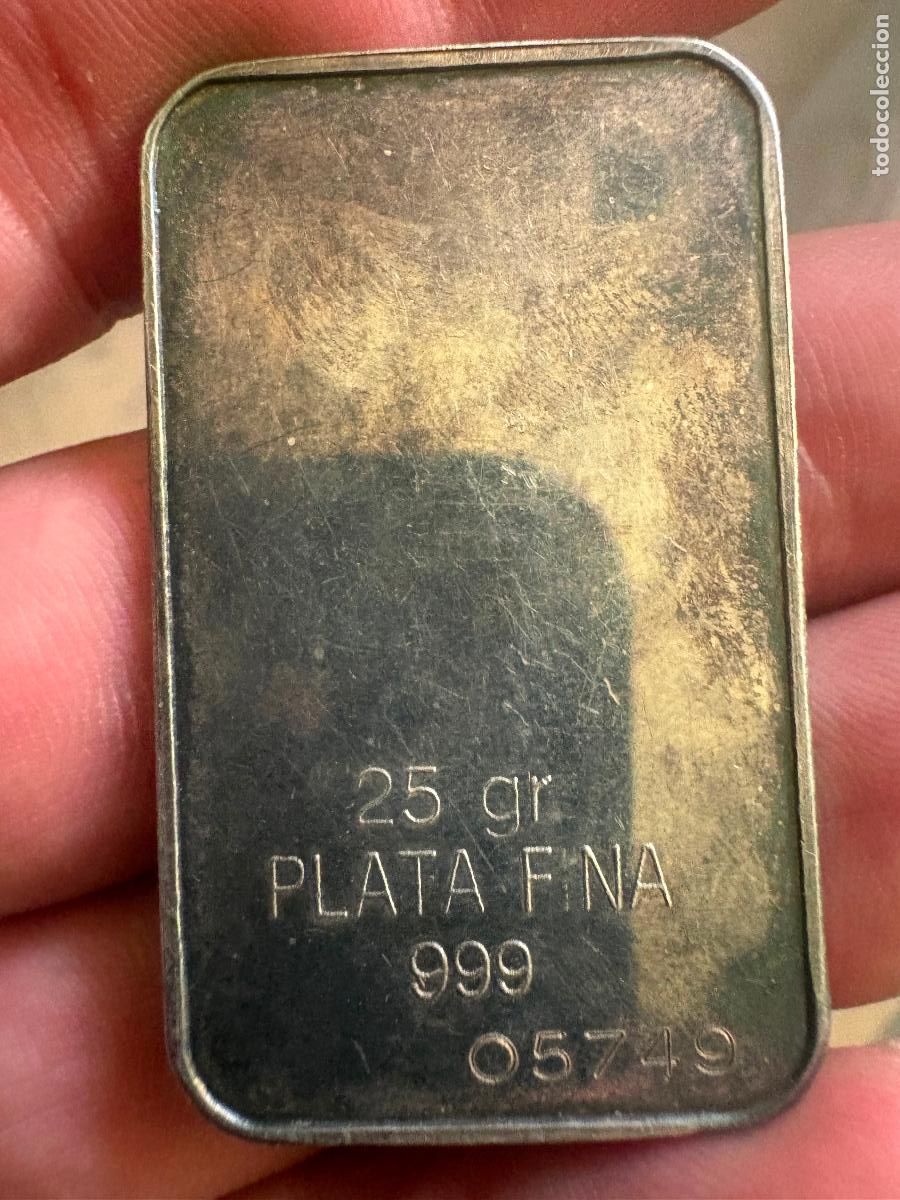 Antig&uuml;edades: Lingote de plata fina de ley 999