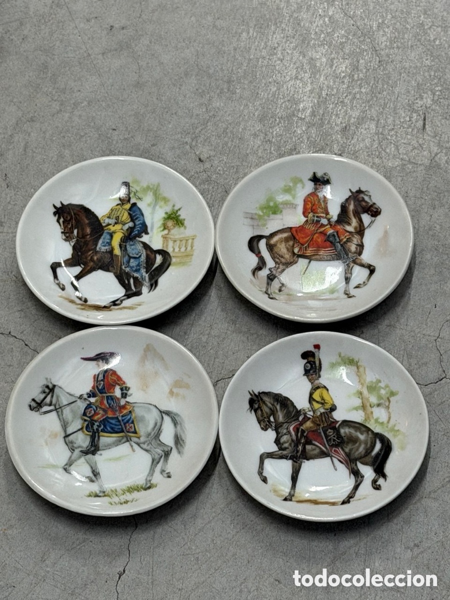 Antig&uuml;edades: Platitos decoraci&oacute;n porcelana Guillen