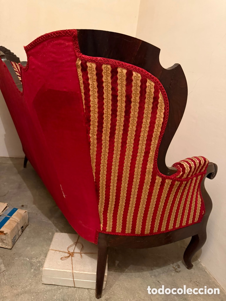 Antig&uuml;edades: Conjunto sof&aacute; y 5 sillas estilo Isabelino - Foto 12