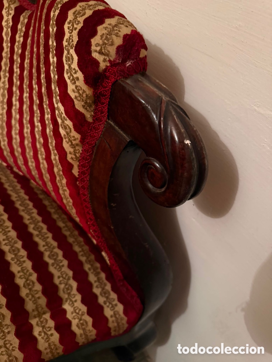 Antig&uuml;edades: Conjunto sof&aacute; y 5 sillas estilo Isabelino - Foto 14