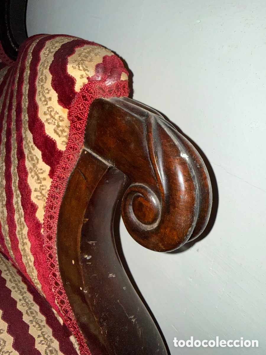 Antig&uuml;edades: Conjunto sof&aacute; y 5 sillas estilo Isabelino - Foto 15