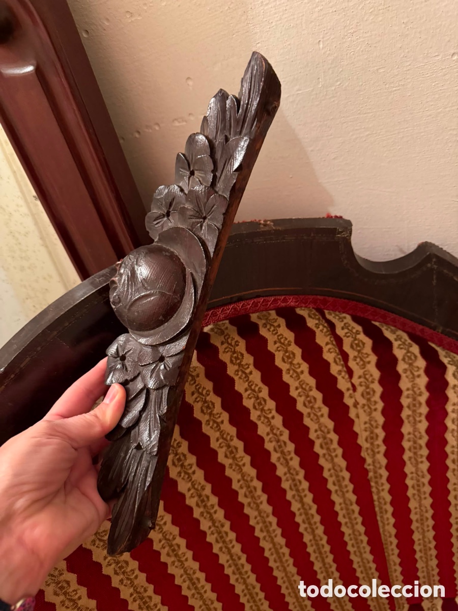 Antig&uuml;edades: Conjunto sof&aacute; y 5 sillas estilo Isabelino - Foto 17