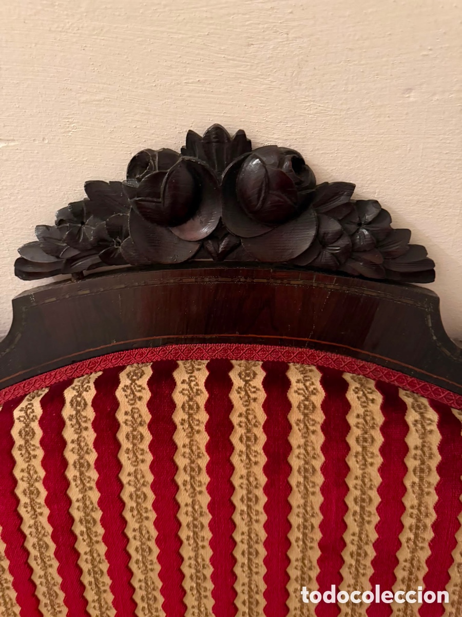 Antig&uuml;edades: Conjunto sof&aacute; y 5 sillas estilo Isabelino - Foto 19