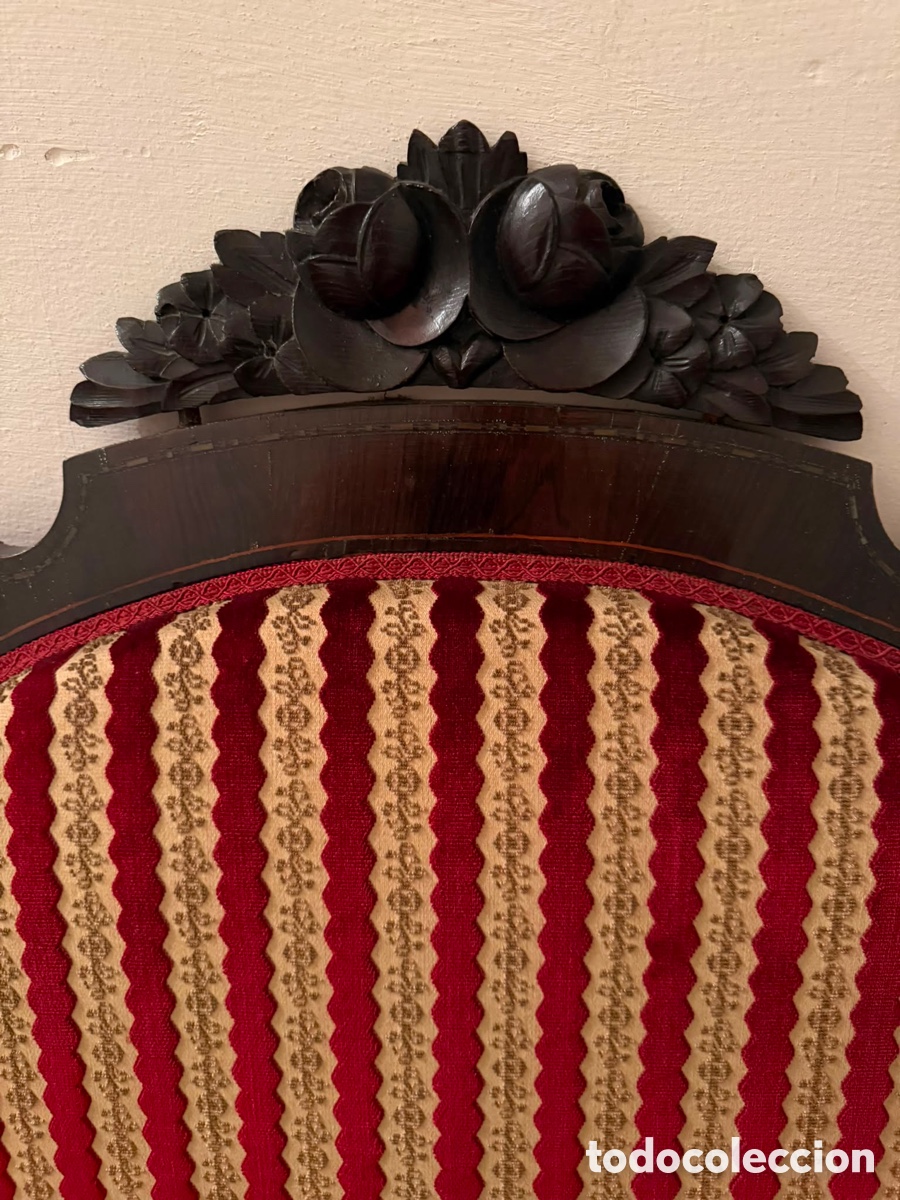 Antig&uuml;edades: Conjunto sof&aacute; y 5 sillas estilo Isabelino - Foto 30