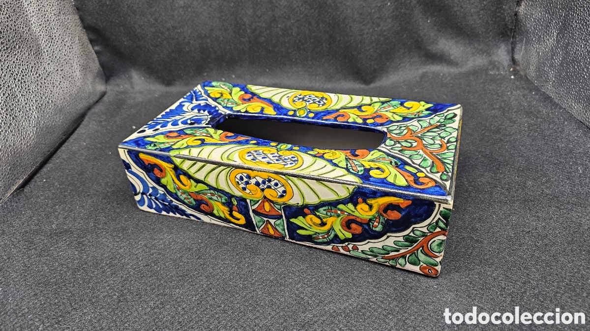 Antiques: Antiguo porta pa&ntilde;uelos de cer&aacute;mica