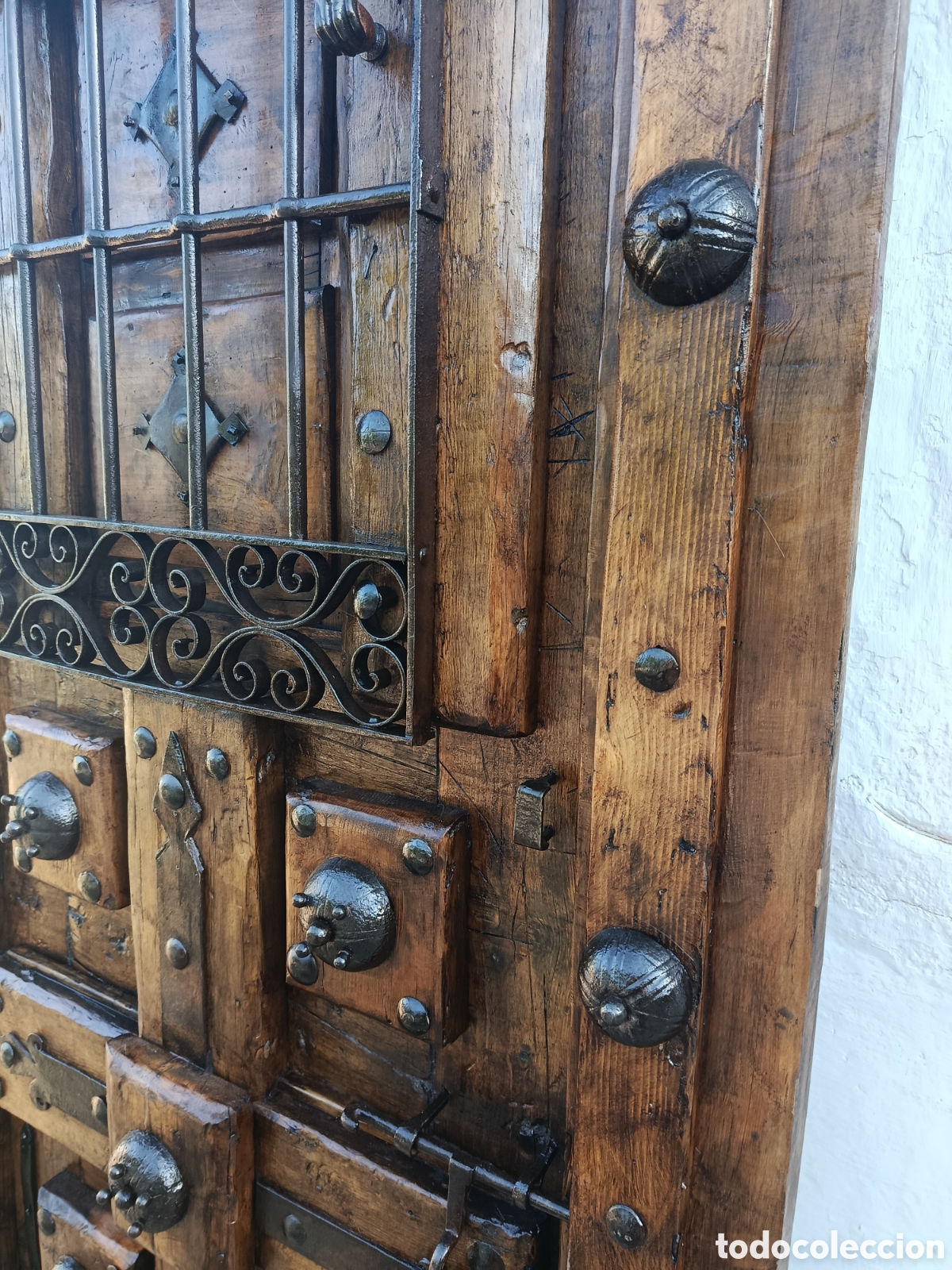 Antig&uuml;edades: Puerta de madera y forja - Foto 4