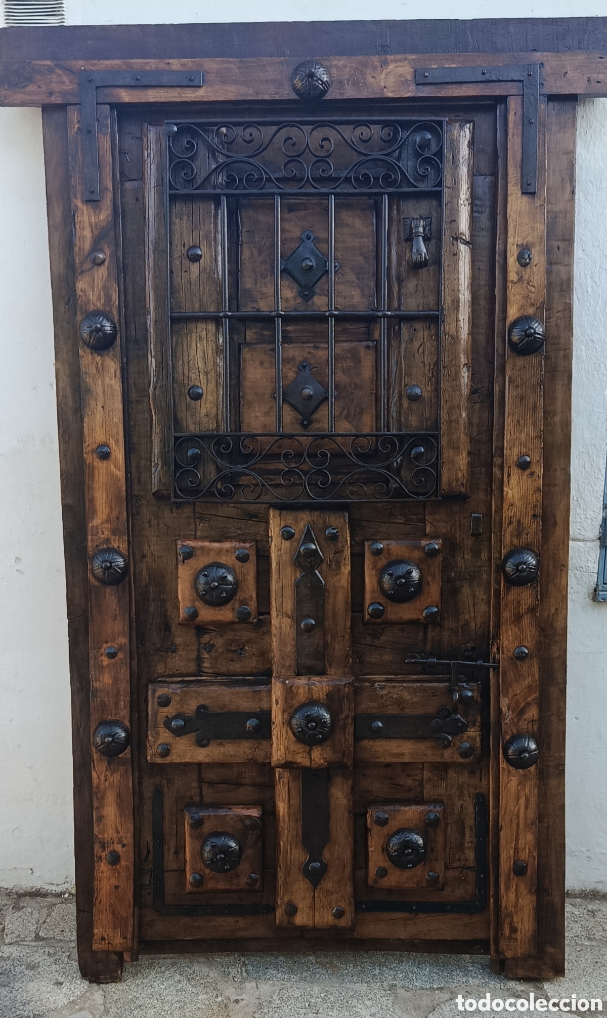 Antig&uuml;edades: Puerta de madera y forja - Foto 7
