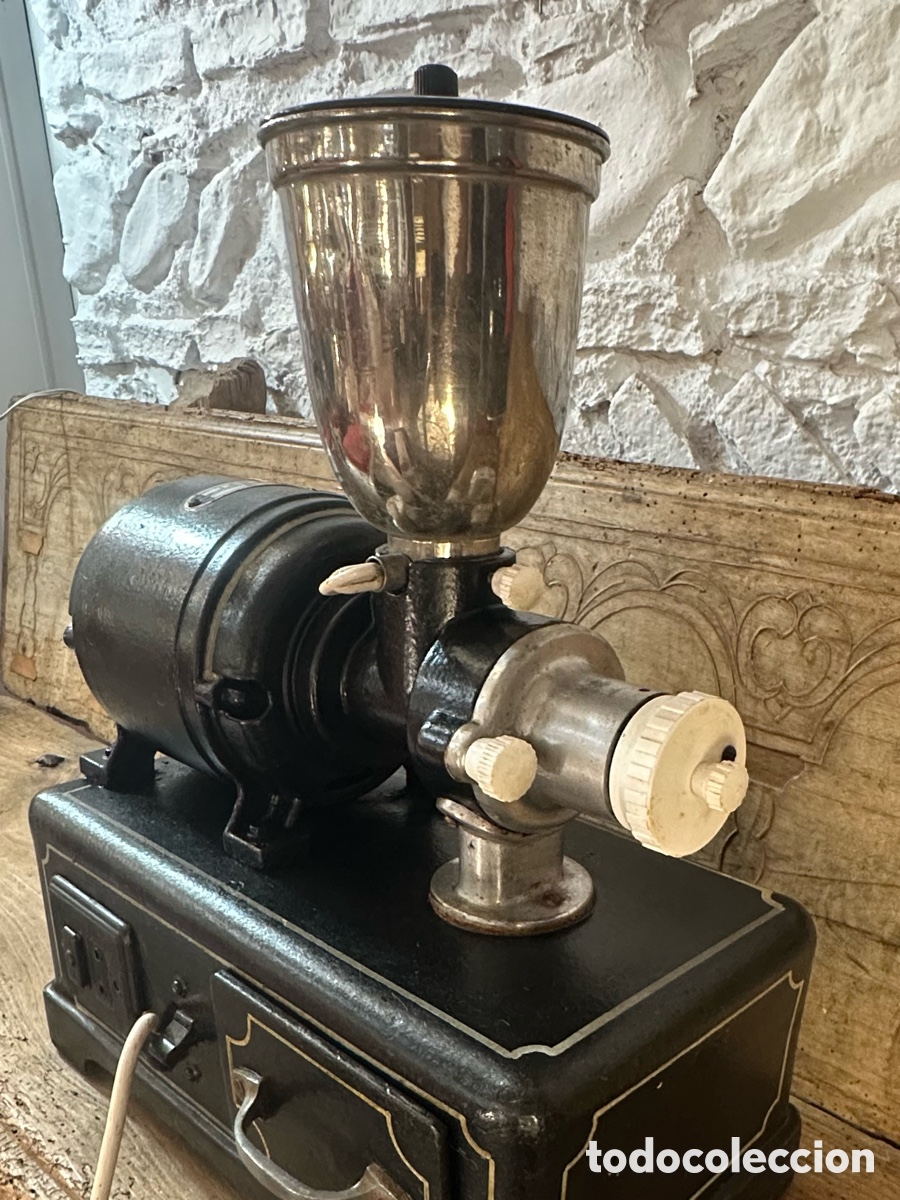 Antig&uuml;edades: Molinillo de caf&eacute; el&eacute;ctrico antiguo es de la marca ES-CEL. - Foto 3