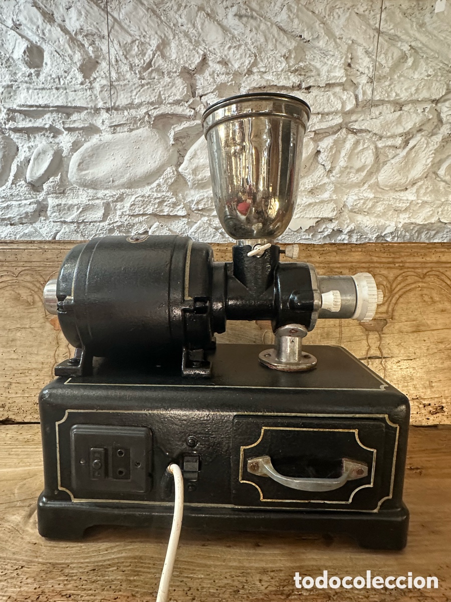 Antig&uuml;edades: Molinillo de caf&eacute; el&eacute;ctrico antiguo es de la marca ES-CEL. - Foto 5