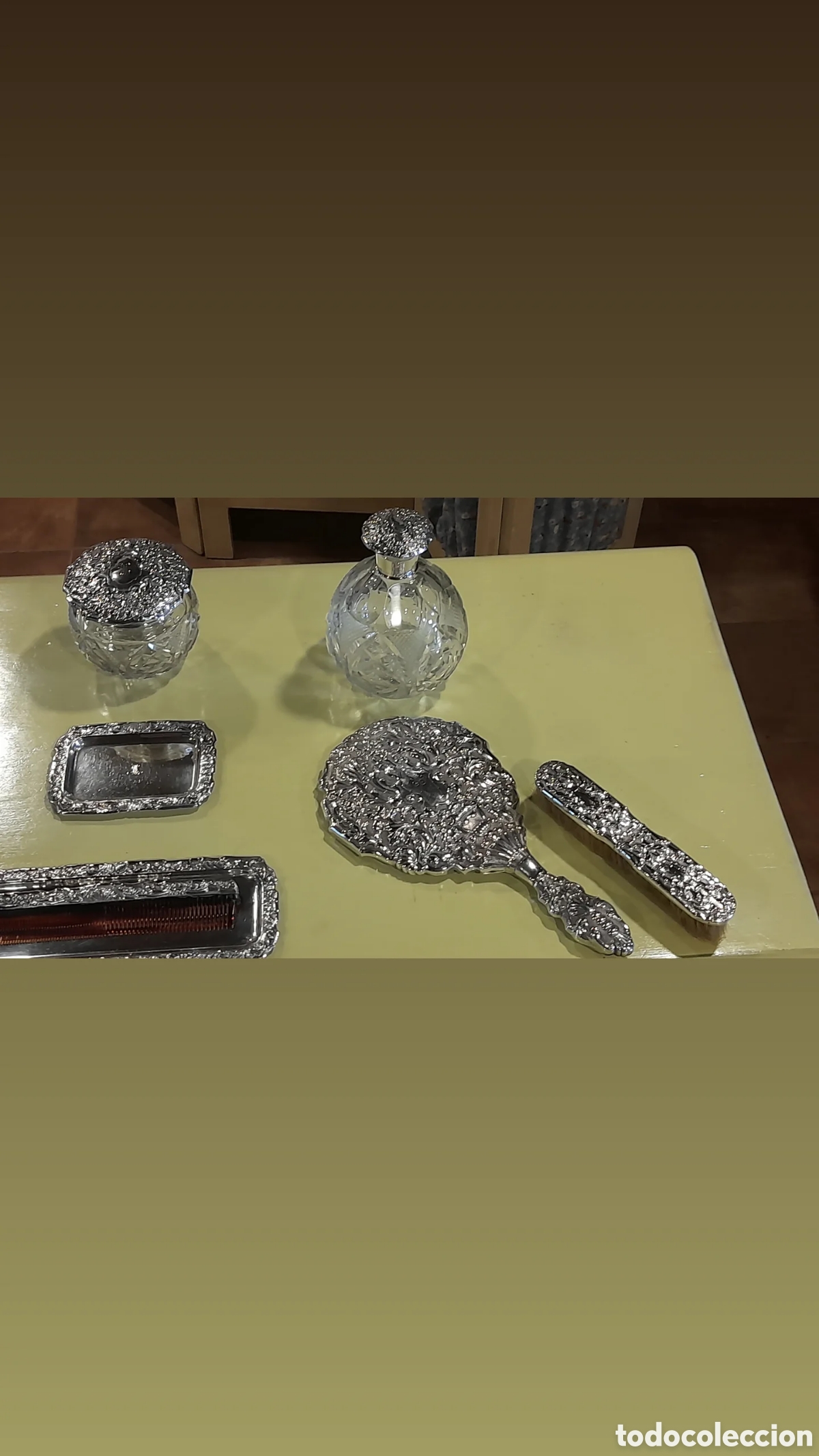Antig&uuml;edades: Juego de tocador de plata de ley - Foto 5