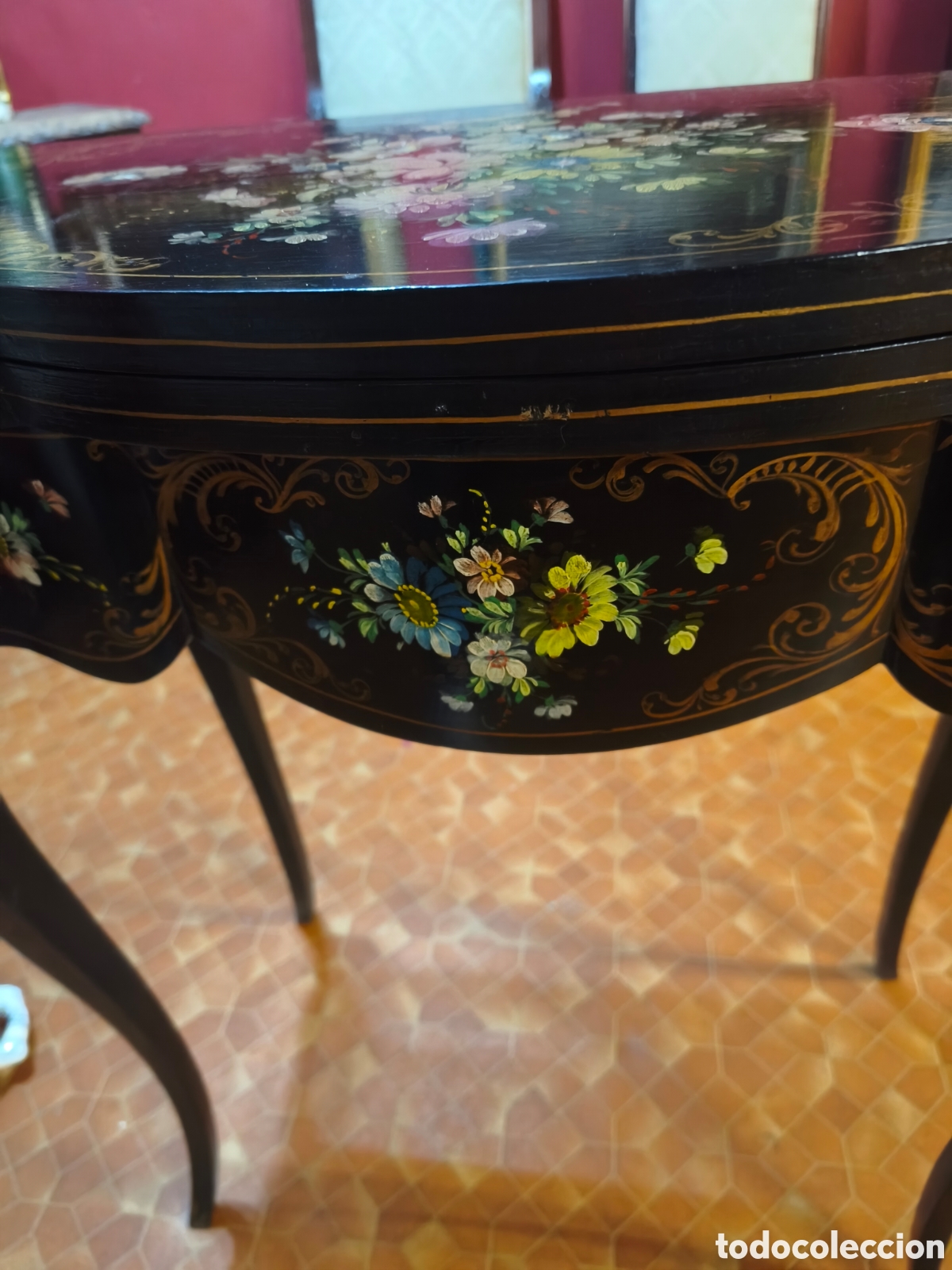 Antig&uuml;edades: Mesa de juego isabelina - Foto 3