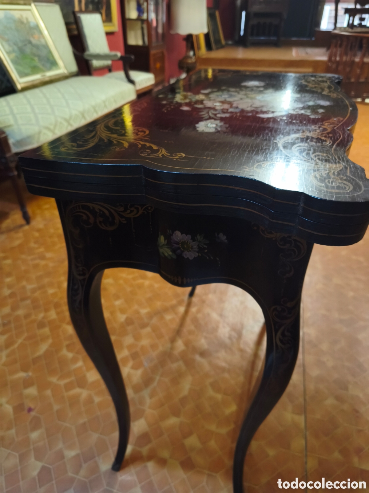 Antig&uuml;edades: Mesa de juego isabelina - Foto 6
