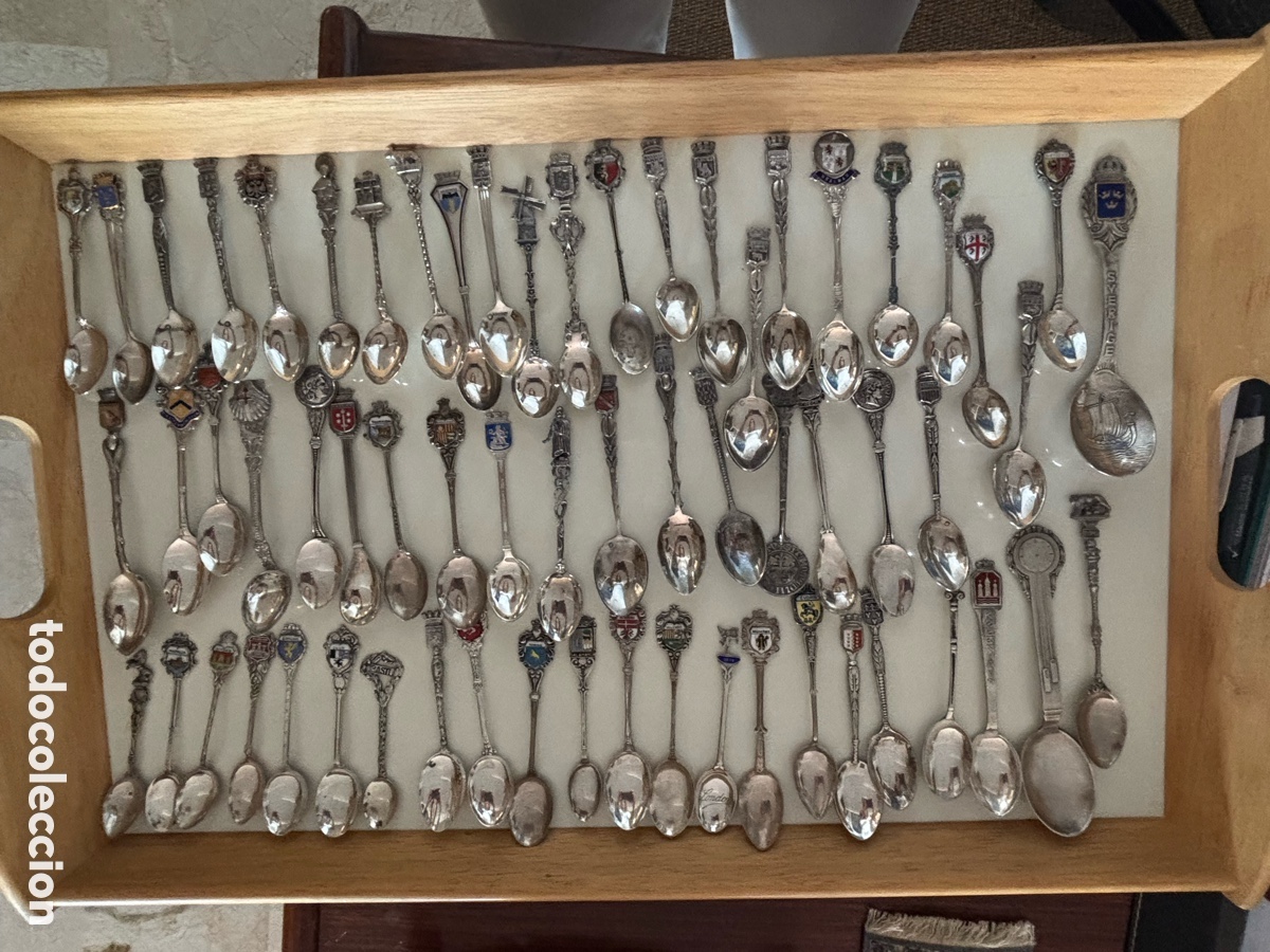 Antig&uuml;edades: Cucharillas de plata con escudos - Foto 2