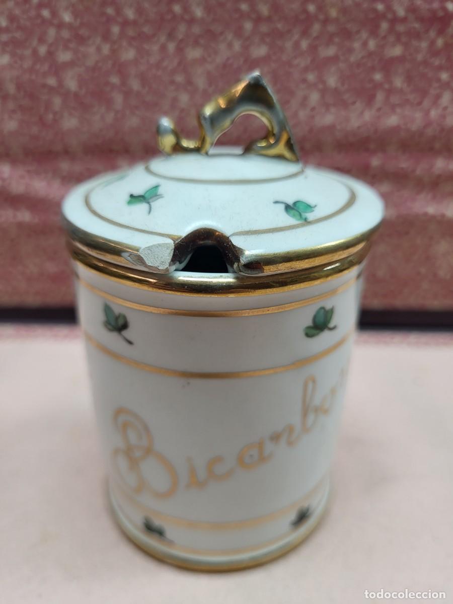 Antiguidades: ANTIGUO TARRO RECIPIENTE CERAMICA BICARBONATO FARMACIA