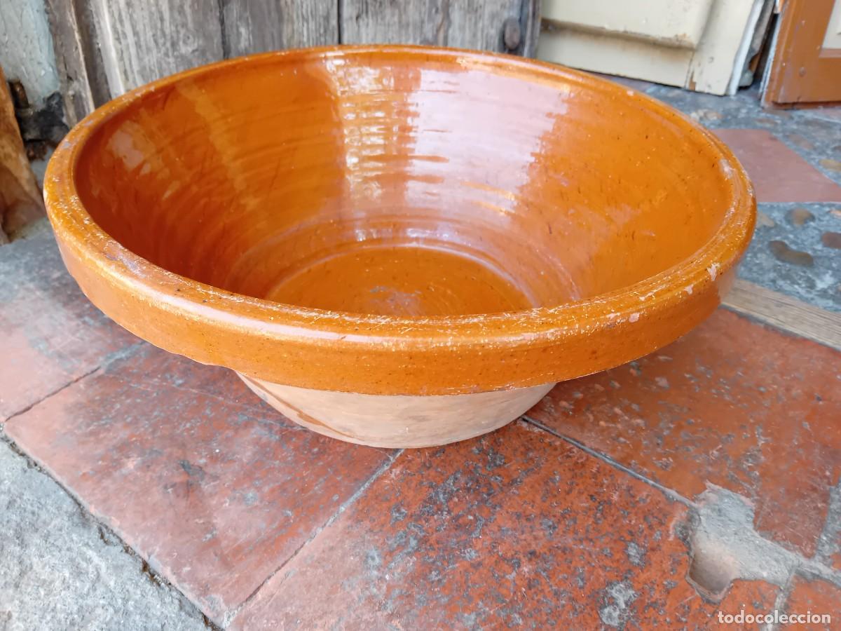 Antiques: Lebrillo de barro cocido y vidriado d&eacute;cada de los 50/60