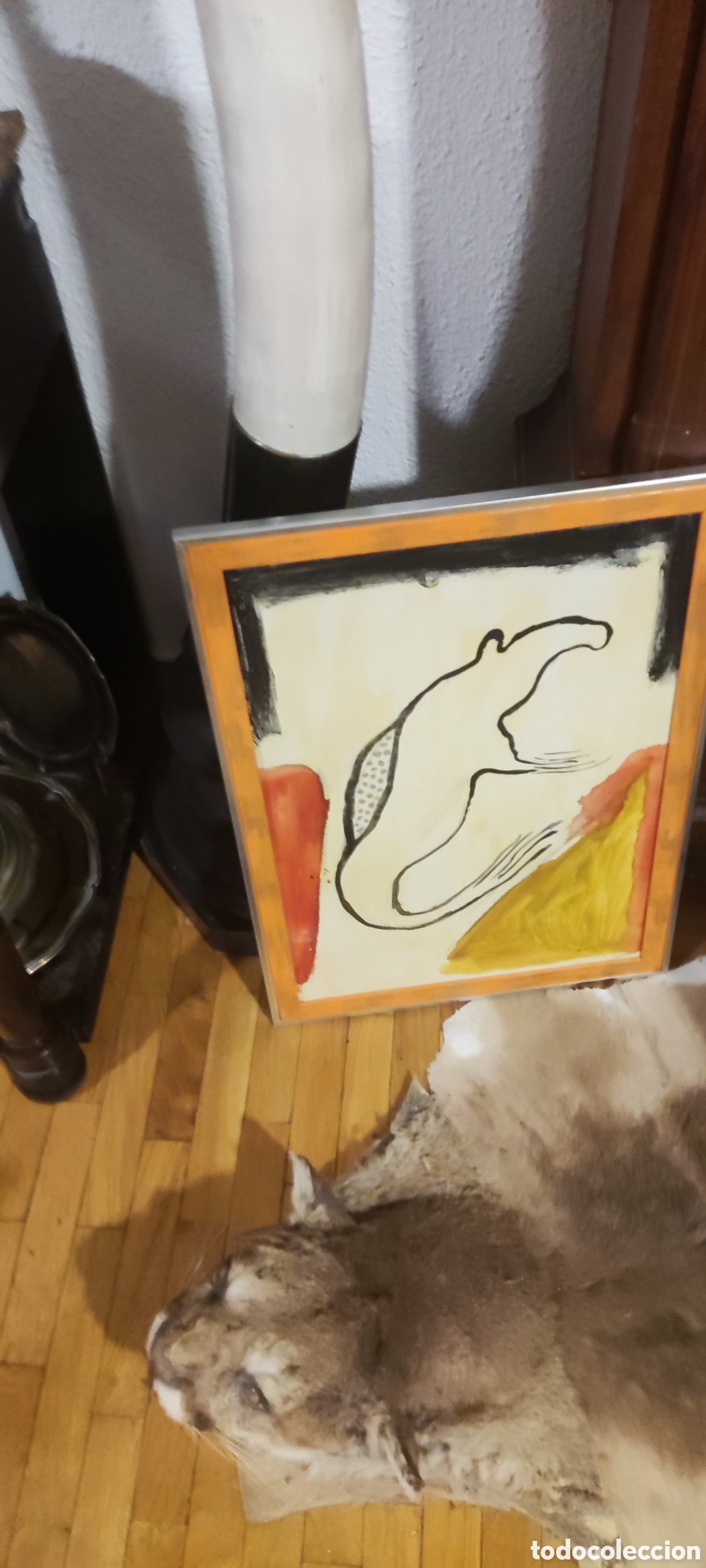 Antiques: V&iacute;ctor mira lienzo oleo