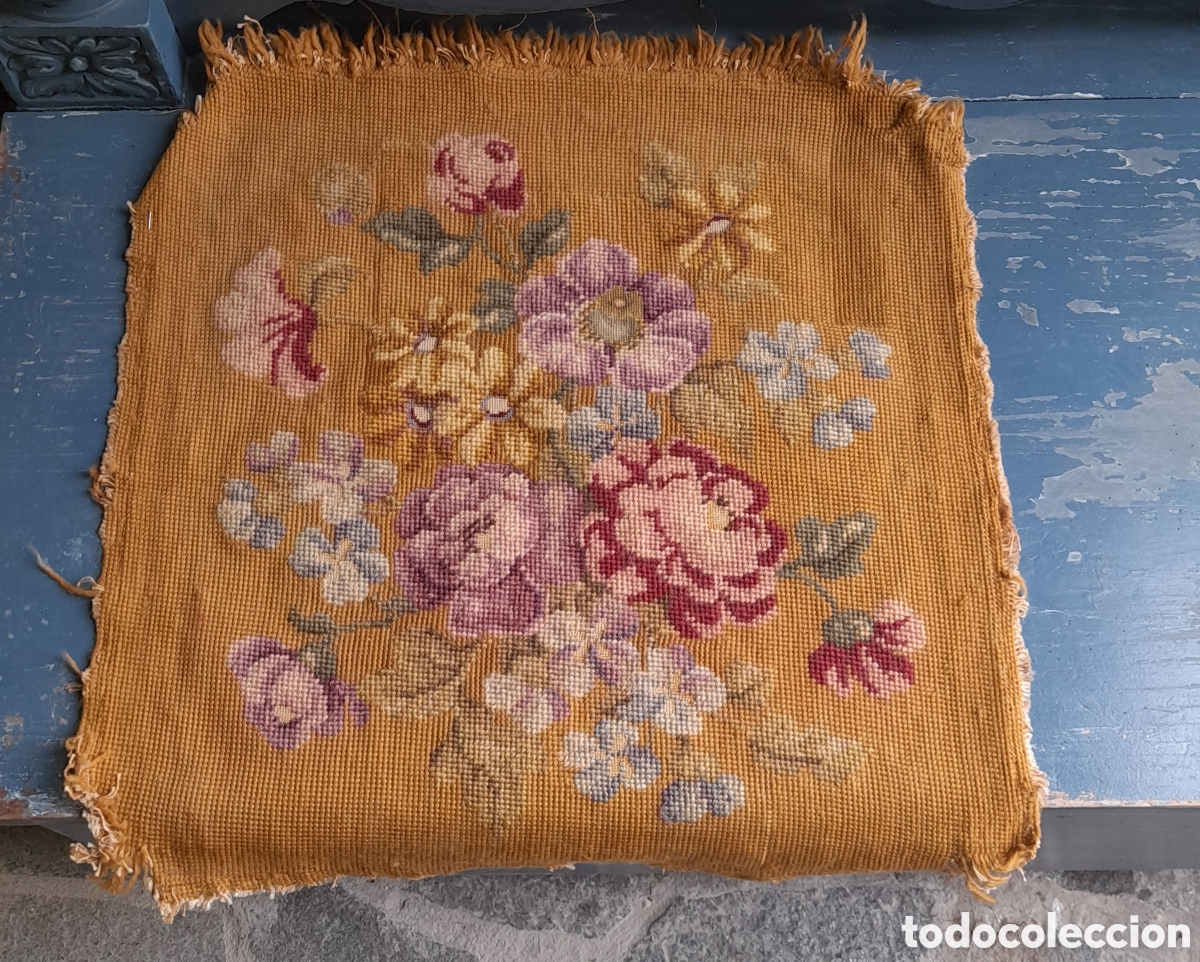 Antig&uuml;edades: Pareja de fondos de silla antiguos