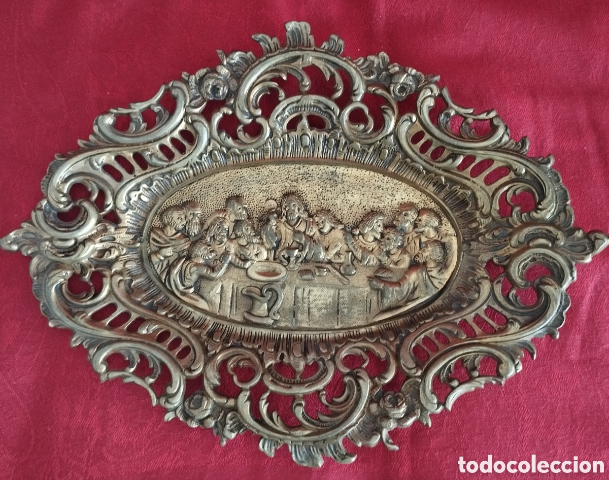 Antig&uuml;edades: &Uacute;ltima Cena bronce antiguo. - Foto 2
