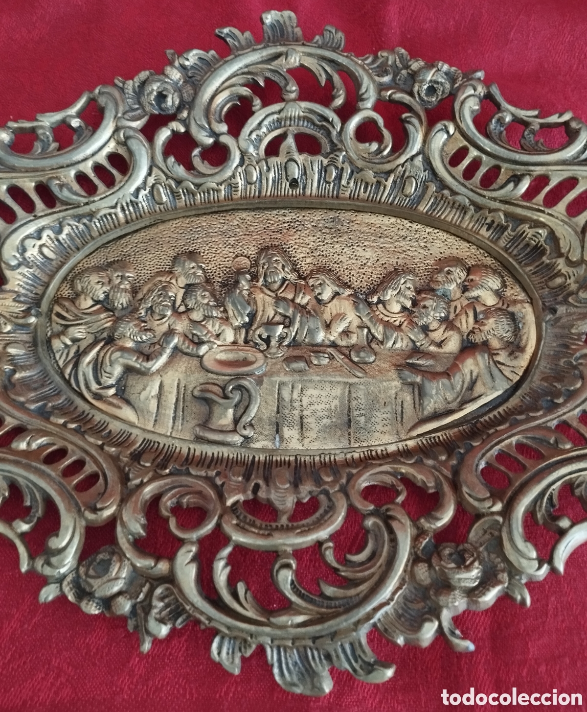 Antig&uuml;edades: &Uacute;ltima Cena bronce antiguo. - Foto 3