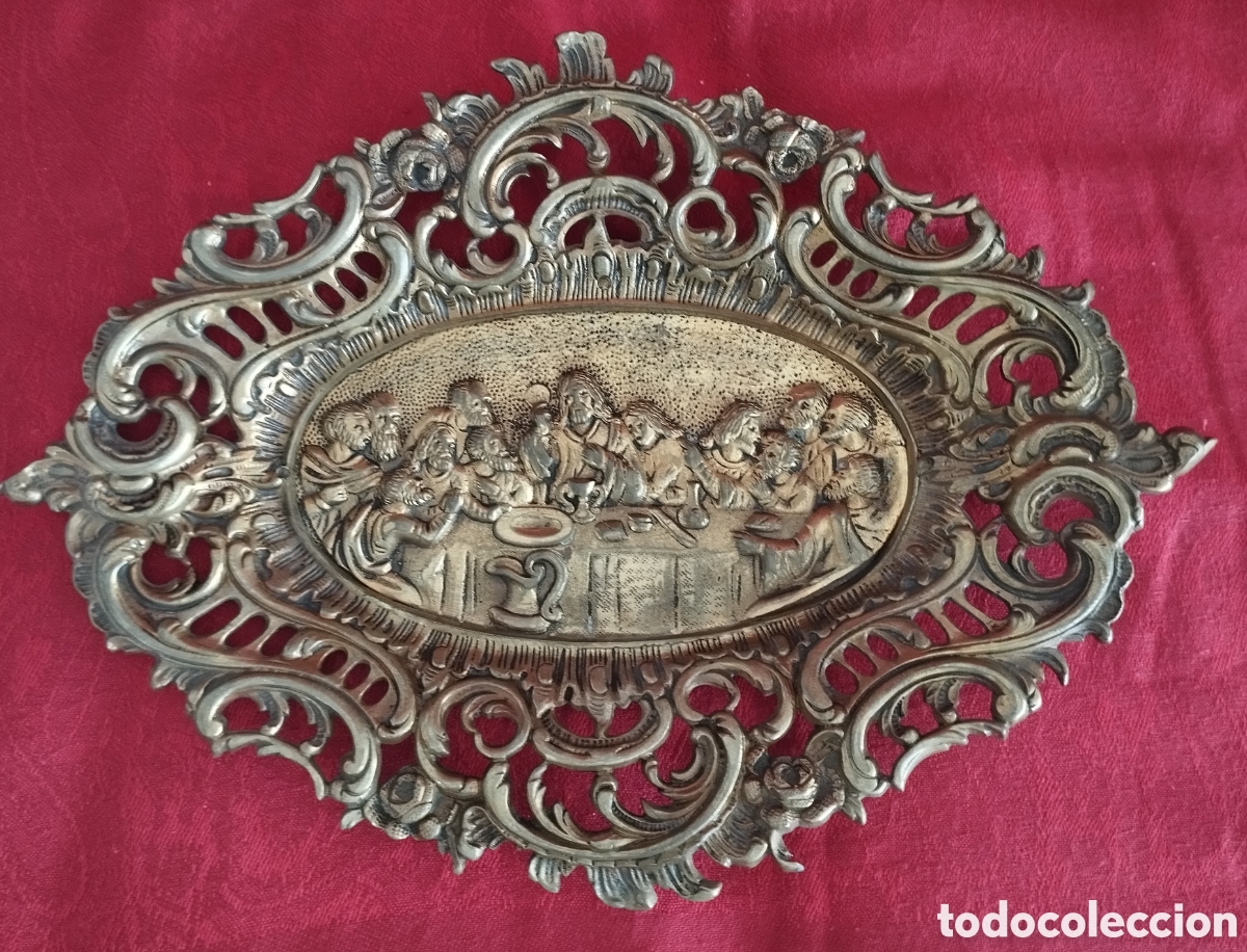 Antig&uuml;edades: &Uacute;ltima Cena bronce antiguo. - Foto 4