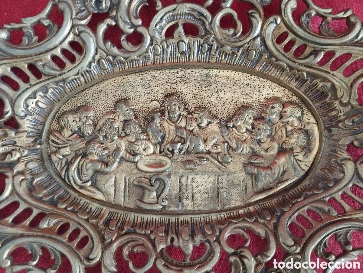 Antig&uuml;edades: &Uacute;ltima Cena bronce antiguo. - Foto 5
