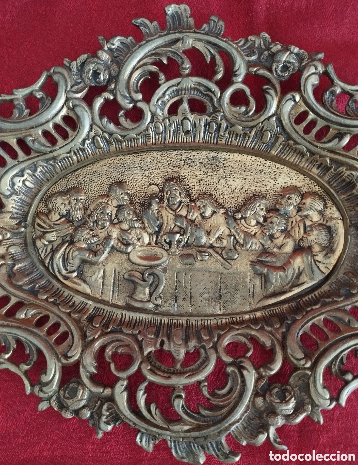 Antig&uuml;edades: &Uacute;ltima Cena bronce antiguo. - Foto 7