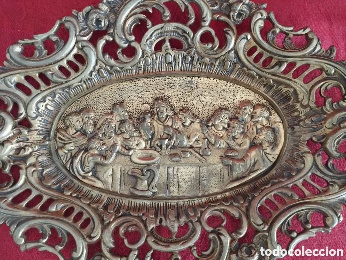 Antig&uuml;edades: &Uacute;ltima Cena bronce antiguo. - Foto 1