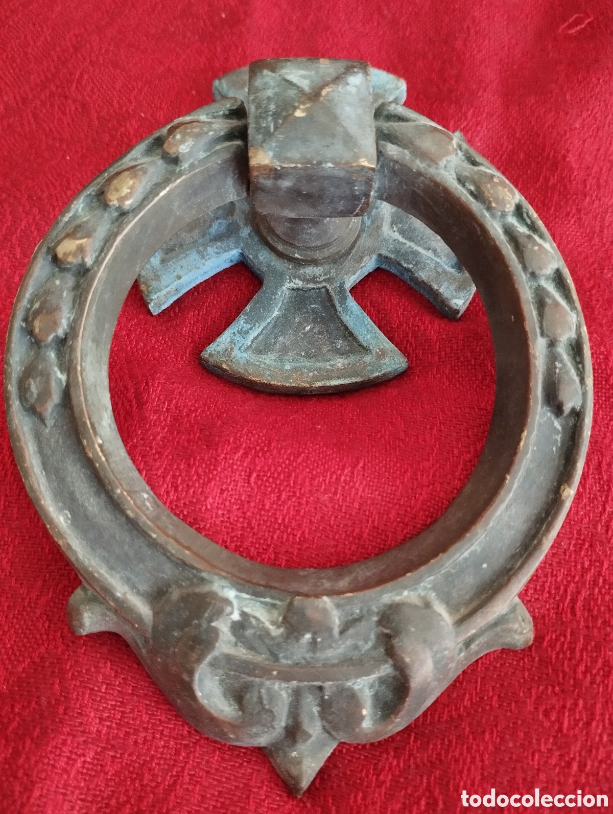 Antig&uuml;edades: Antiguas Aldabas de Iglesia Bronce. - Foto 9