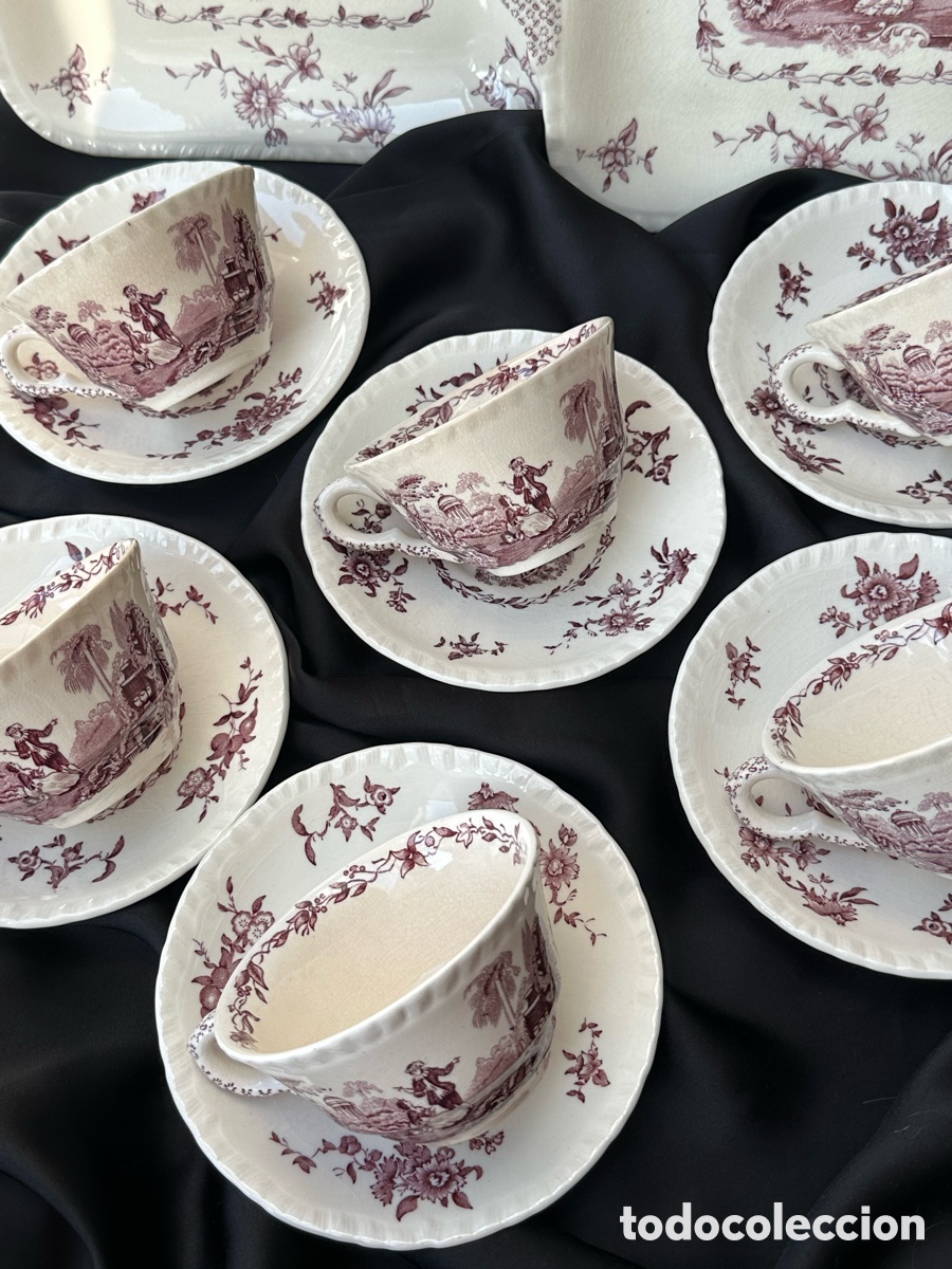 Antig&uuml;edades: Antiguo juego de t&eacute; Masons Watteau
