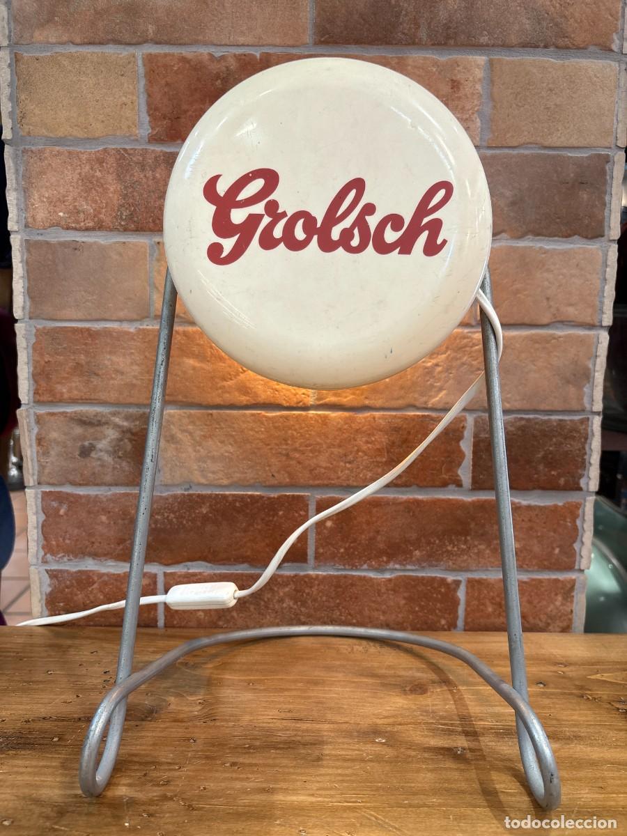 Antig&uuml;edades: L&aacute;mpara de Sobremesa Grolsch A&ntilde;os 80