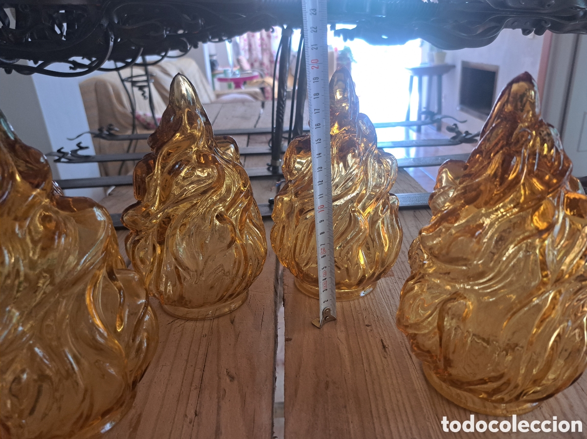 Antig&uuml;edades: Dos antorchas apliques de luz de forja - Foto 14