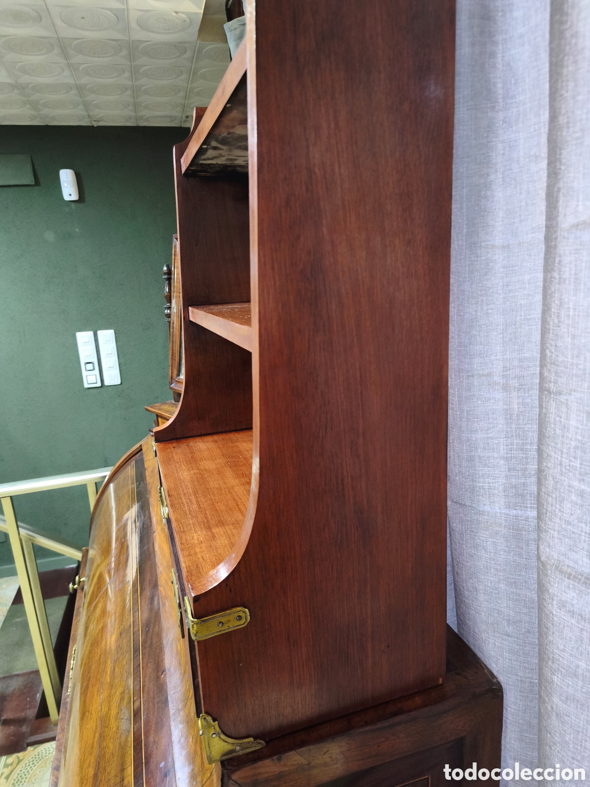Antig&uuml;edades: Librer&iacute;a de barco chapada en caoba - Foto 7