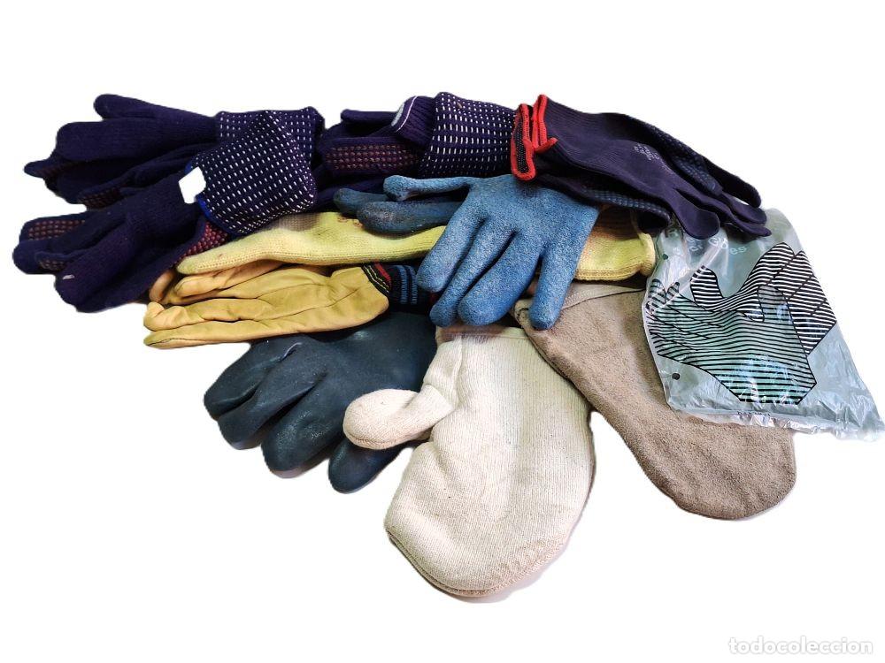 Antig&uuml;edades: LOTE DE GUANTES DE TRABAJO VARIADOS