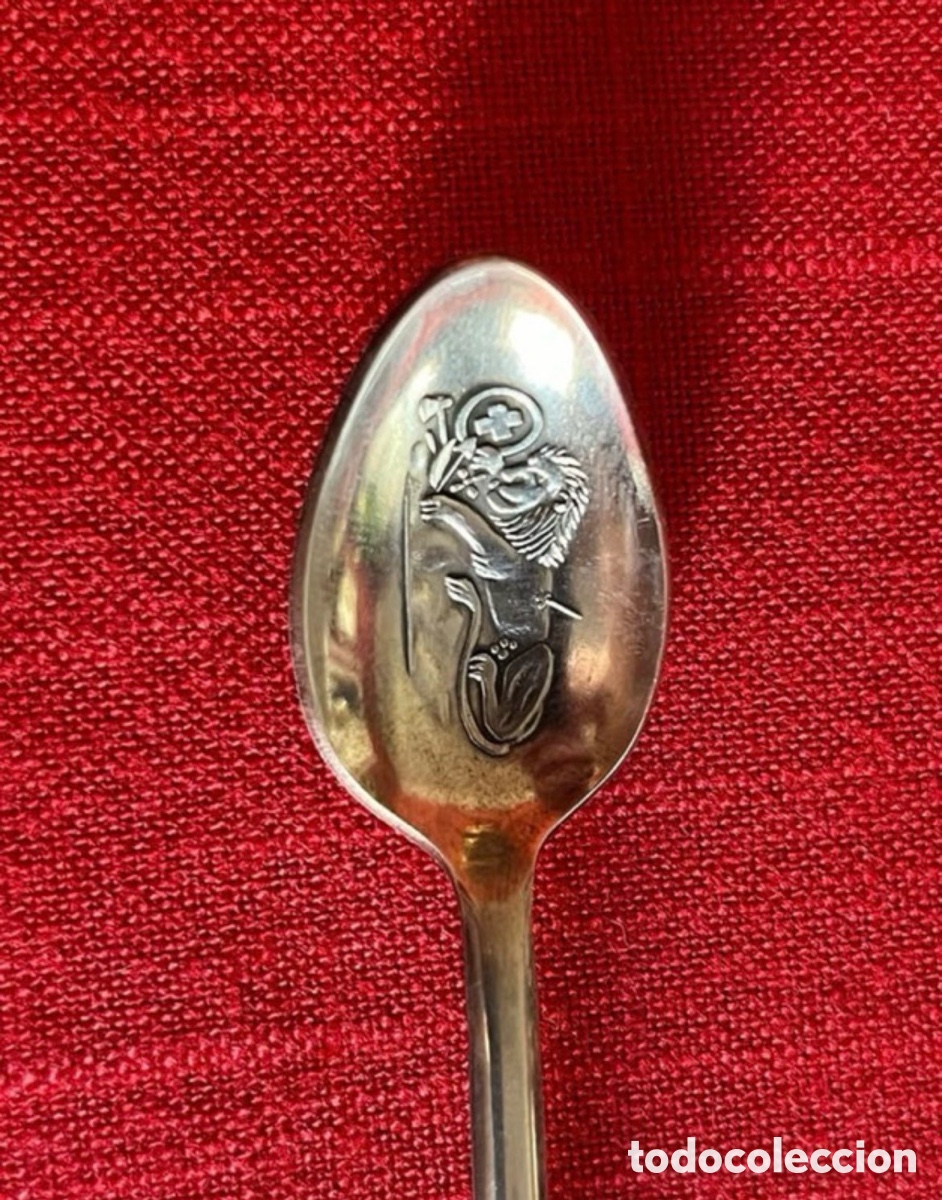 Antig&uuml;edades: 6 cucharas ROLEX ba&ntilde;adas en plata - Foto 2