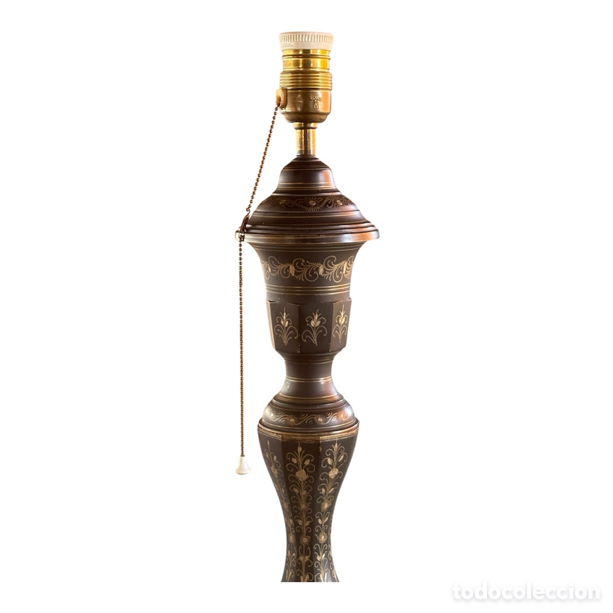 Antig&uuml;edades: L&aacute;mpara india Circa 1.960. - Foto 3