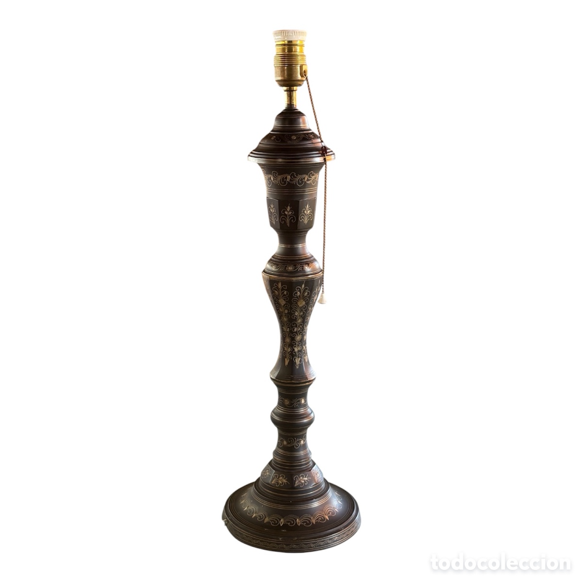 Antig&uuml;edades: L&aacute;mpara india Circa 1.960. - Foto 5