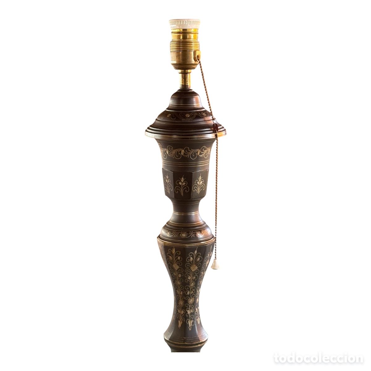 Antig&uuml;edades: L&aacute;mpara india Circa 1.960. - Foto 6