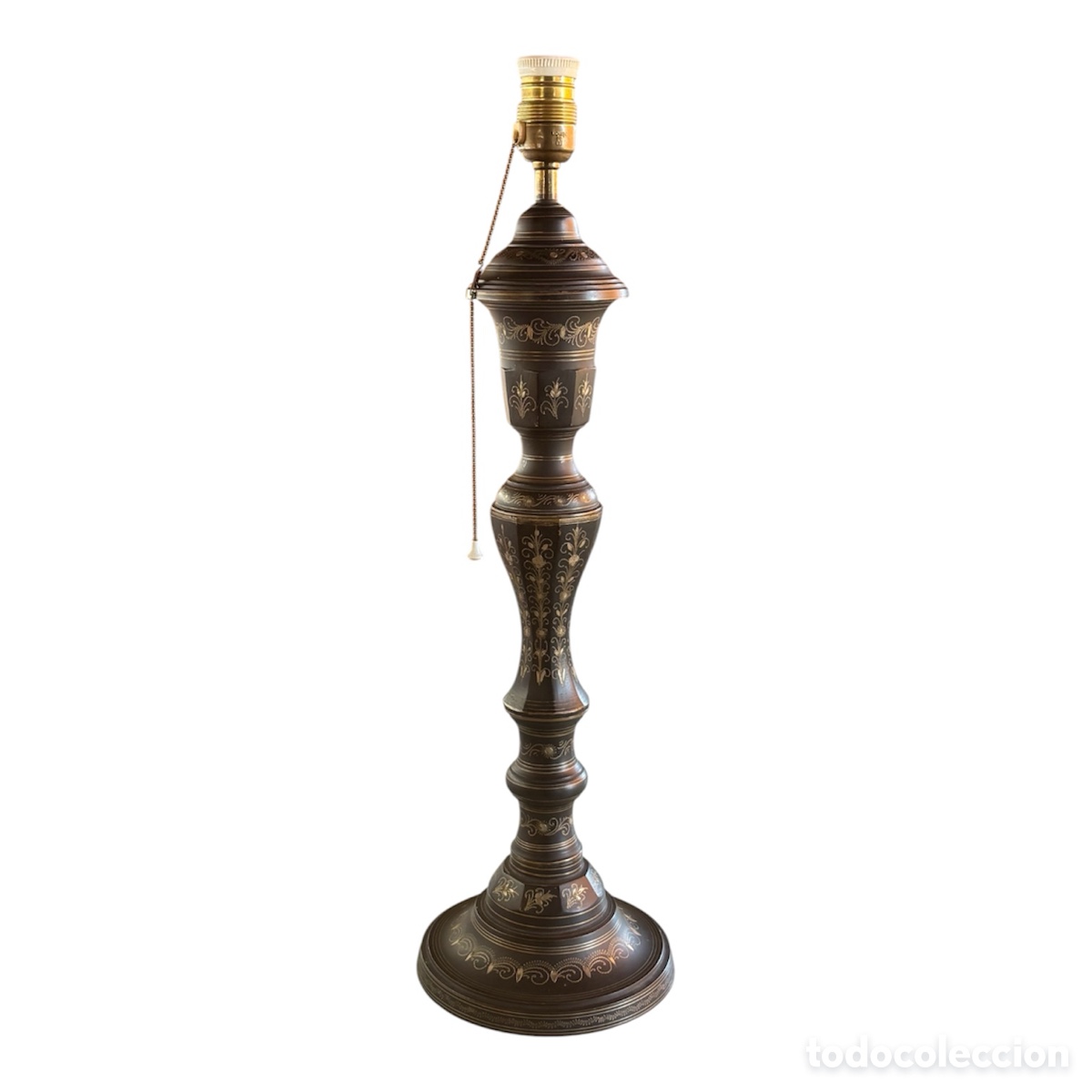 Antig&uuml;edades: L&aacute;mpara india Circa 1.960. - Foto 1
