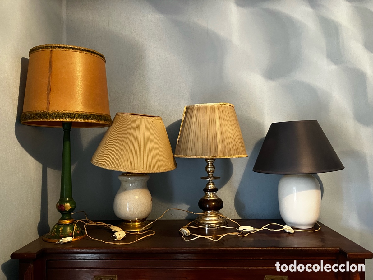 Antig&uuml;edades: L&aacute;mparas vintage, lote de 5