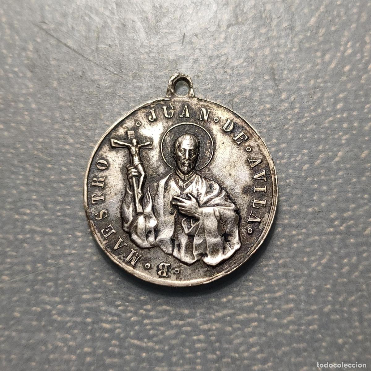 Antig&uuml;edades: MEDALLA RELIGIOSA BEATO JUAN DE AVILA SEPULTURA EN LA BASILICA SAN JUAN PLATA