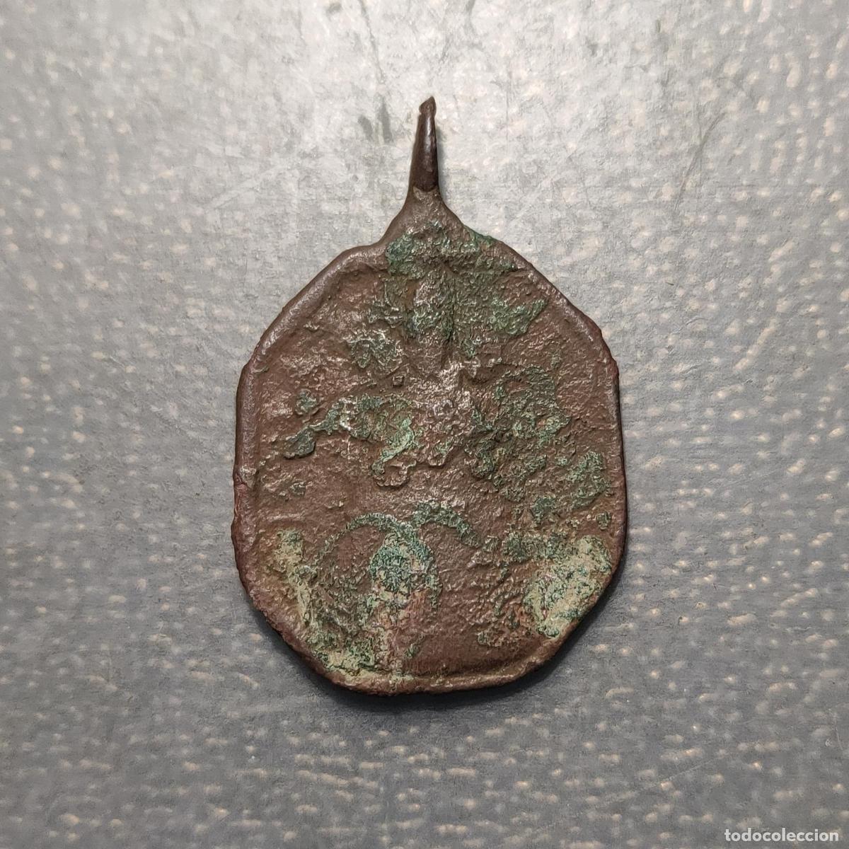 Antig&uuml;edades: MEDALLA RELIGIOSA SIGLO XVII-XVIII SANTA MARIA DE LORETO SAN NICOLAS DE BARI
