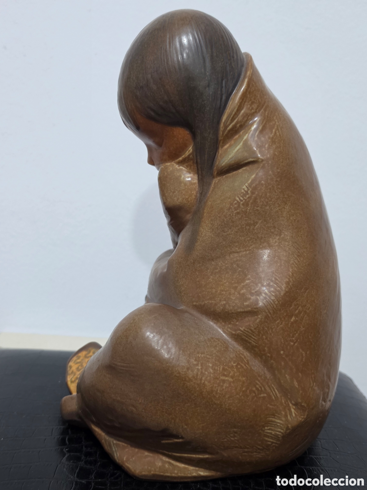 Antig&uuml;edades: Ni&ntilde;a de Esquimal Lladr&oacute; 26x22 cm. - Foto 7