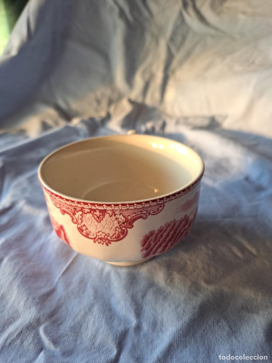 Antig&uuml;edades: Bonita taza de t&eacute; de porcelana Old Britain Castles Johnson Bros, Rojo